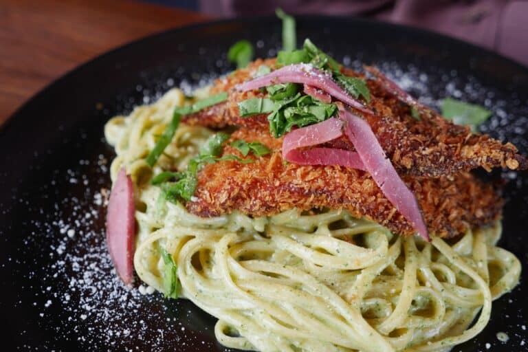 Chicken Fettuccine With Veggie