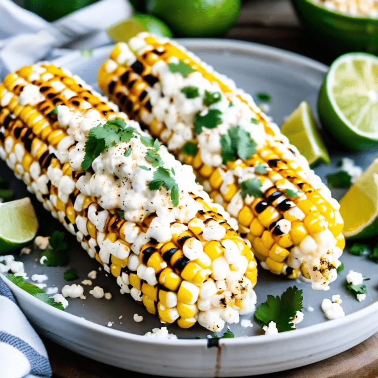 Grilled Mexican Street Corn