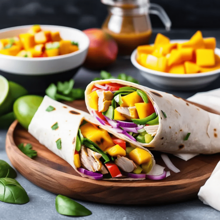 Mango Chicken Wrap