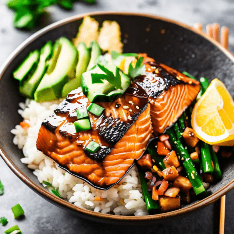 Teriyaki Salmon Bowl