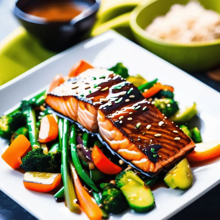 Teriyaki Salmon and Stir-Fried Veggies