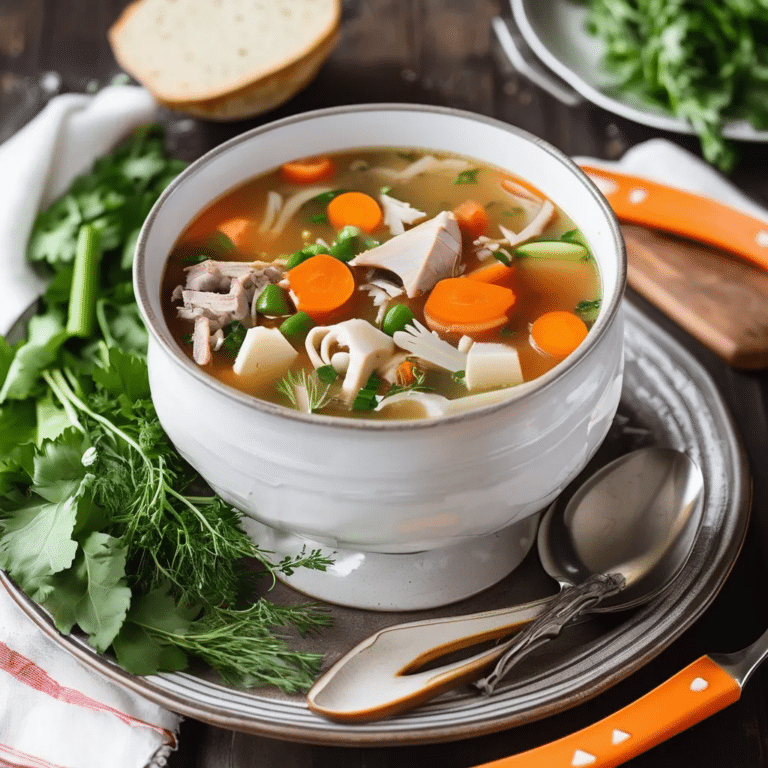 Turkey Carcass Soup