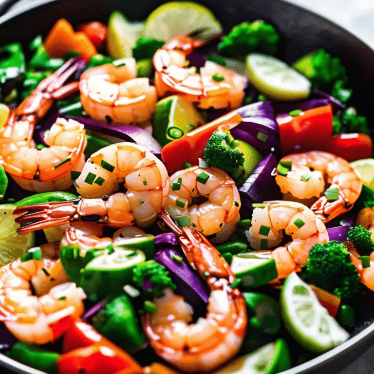 Veggie Garlic Shrimp