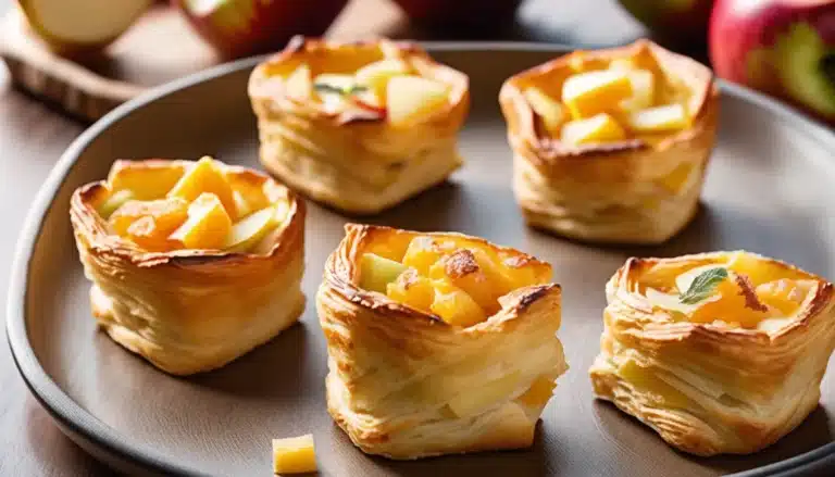 APPLE AND CHEDDAR PUFF PASTRY BITES