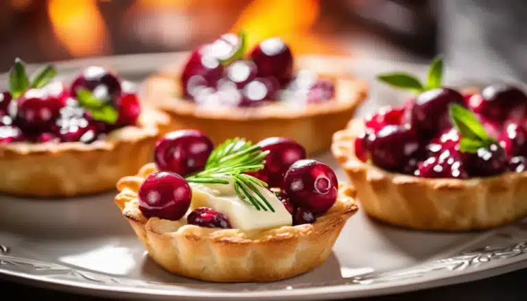 CRANBERRY BRIE TARTLETS