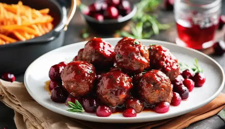 CROCKPOT CRANBERRY MEATBALLS
