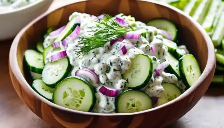 Creamy Dill Cucumber Salad