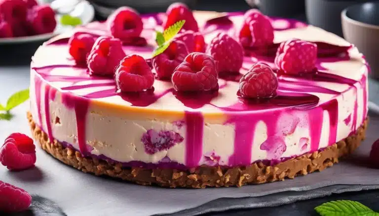 NO BAKE RASPBERRY CHEESECAKE