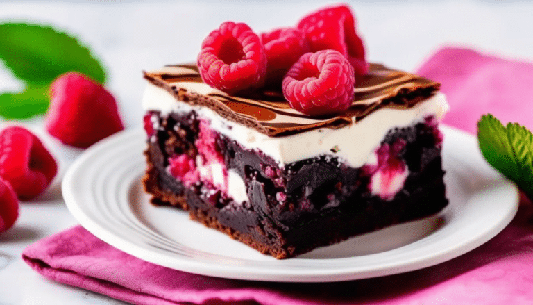 Raspberry Cream Cheese Brownies